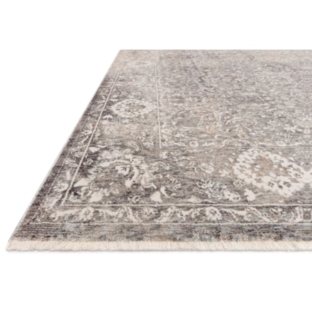1'6" x 1'6"  Stone / Ivory Rug