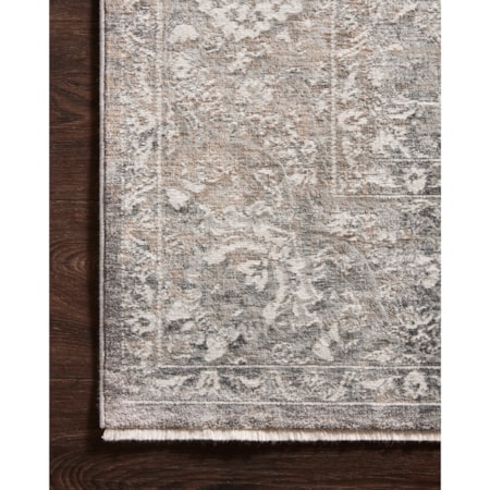 1'6" x 1'6"  Stone / Ivory Rug