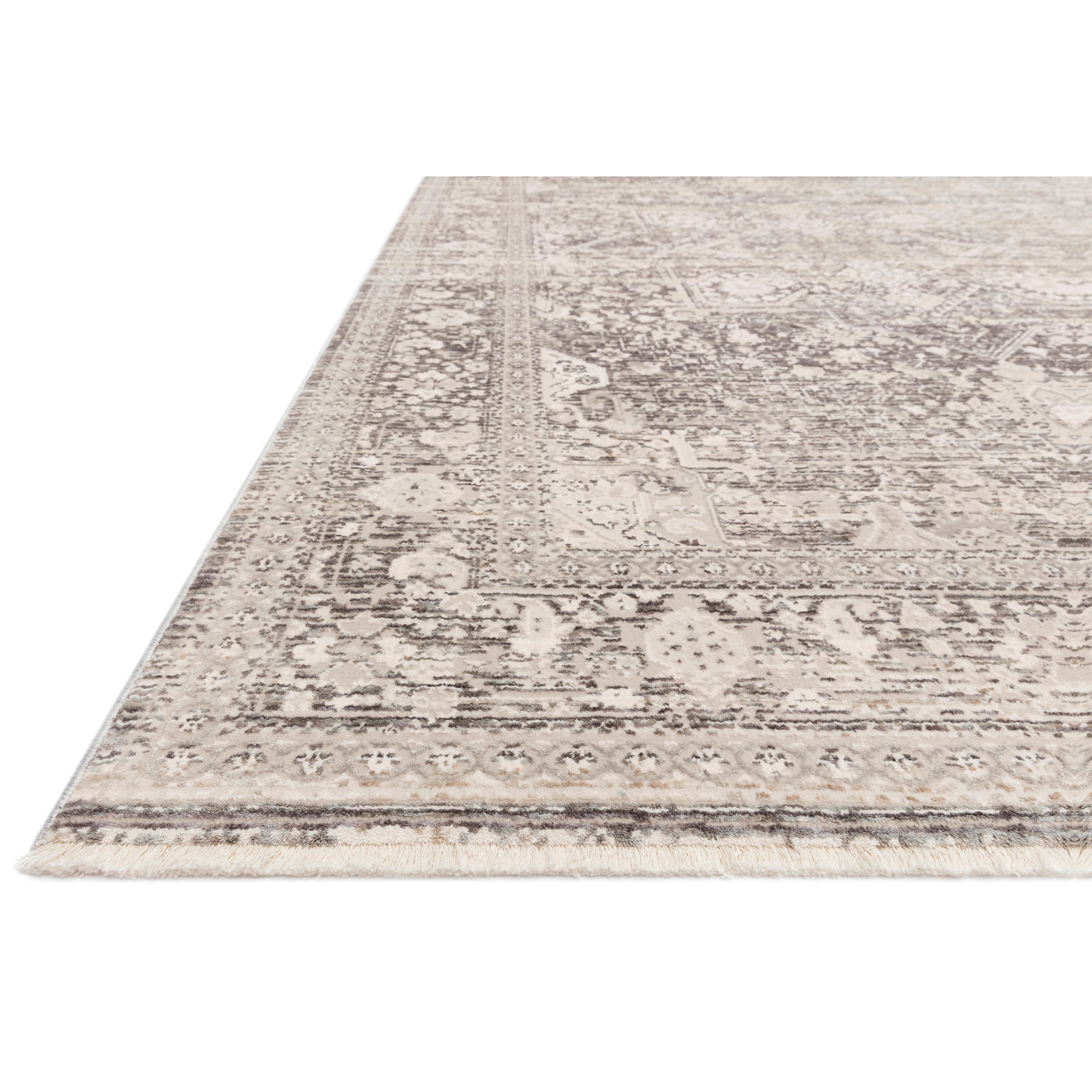 1'6" x 1'6"  Ivory / Grey Rug