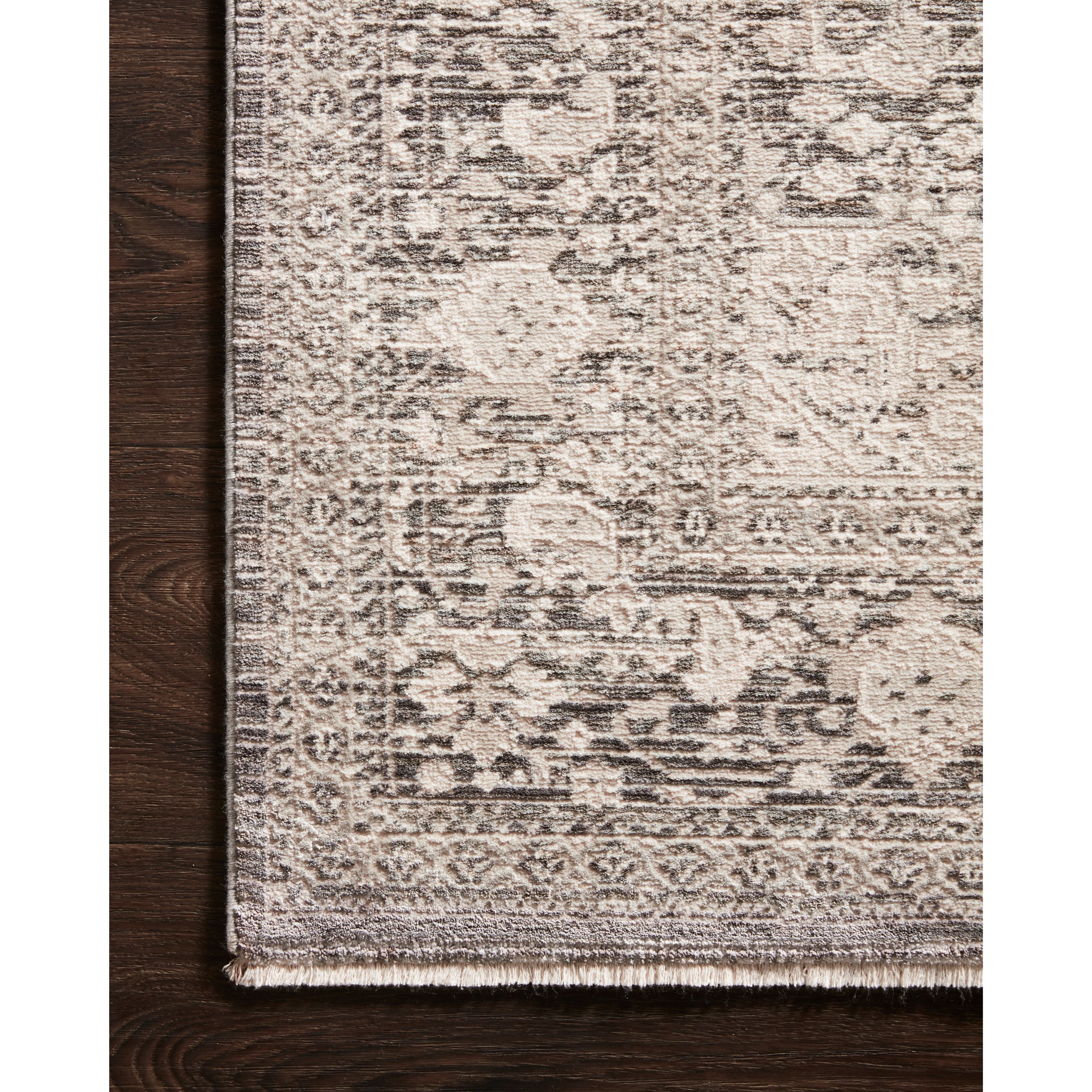1'6" x 1'6"  Ivory / Grey Rug