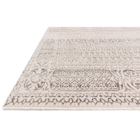 1'6" x 1'6"  Ivory / Silver Rug