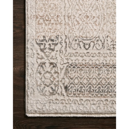 1'6" x 1'6"  Ivory / Silver Rug