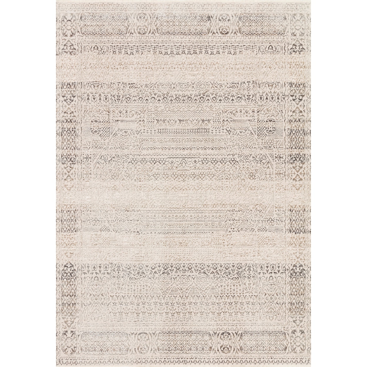 Reeds Rugs Homage 2'6" x 8'0" Ivory / Silver Rug