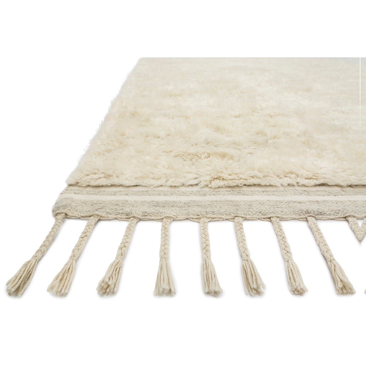 Loloi Rugs Hygge 1'6" x 1'6"  Oatmeal / Ivory Rug