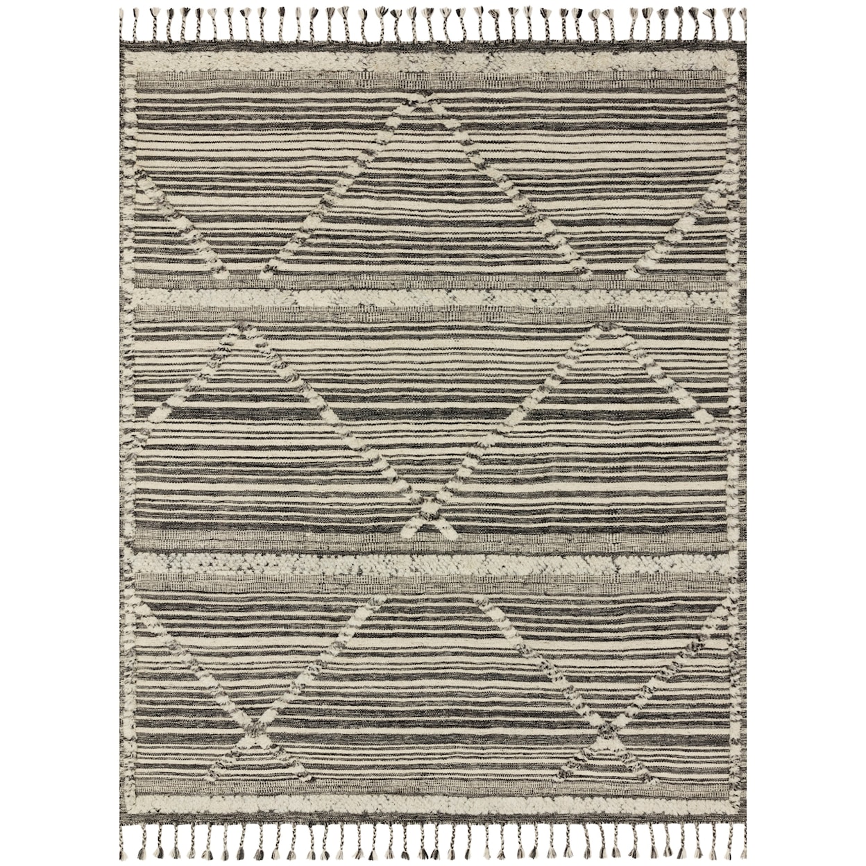 Loloi Rugs Iman 4'0" x 6'0" Ivory / Charcoal Rug