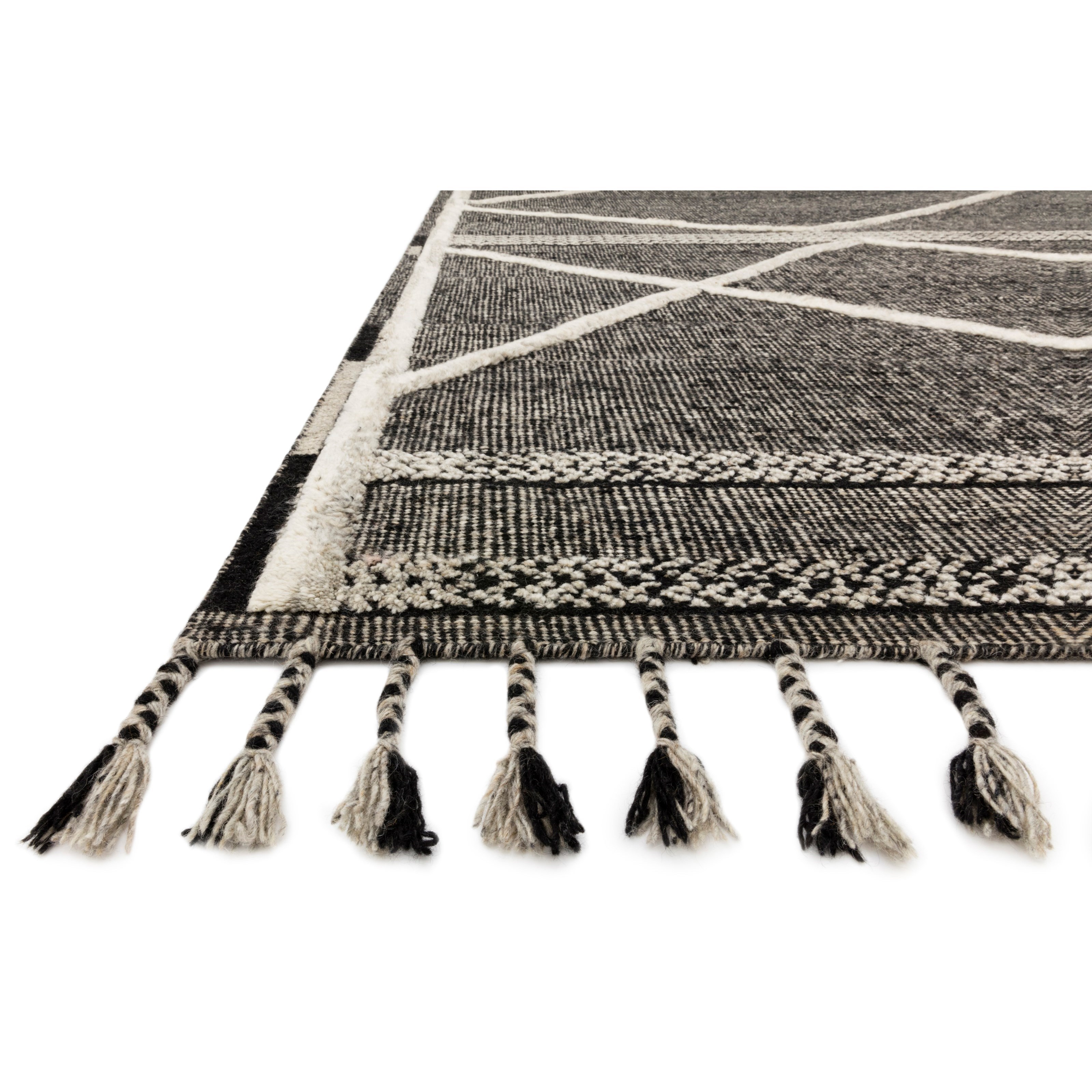 Loloi Rugs Iman 1'6" x 1'6"  Beige / Charcoal Rug