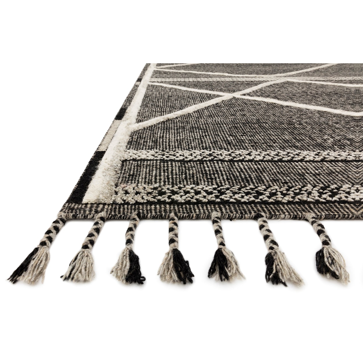 Reeds Rugs Iman 1'6" x 1'6"  Beige / Charcoal Rug