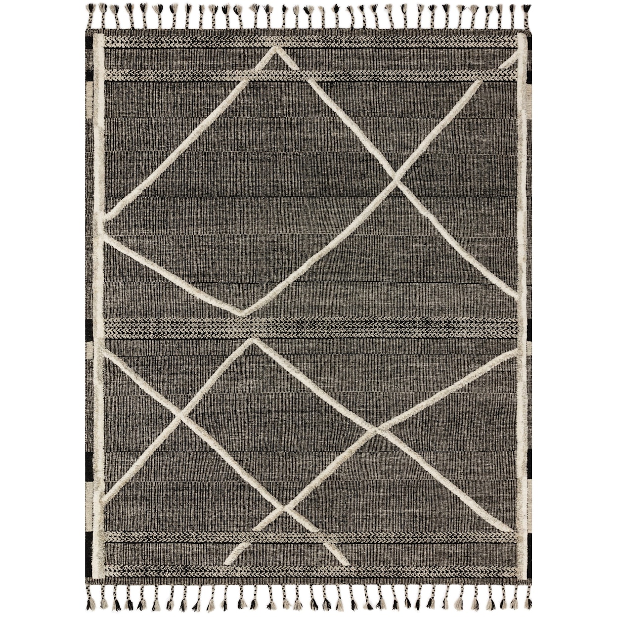 Reeds Rugs Iman 8'6" x 11'6" Beige / Charcoal Rug