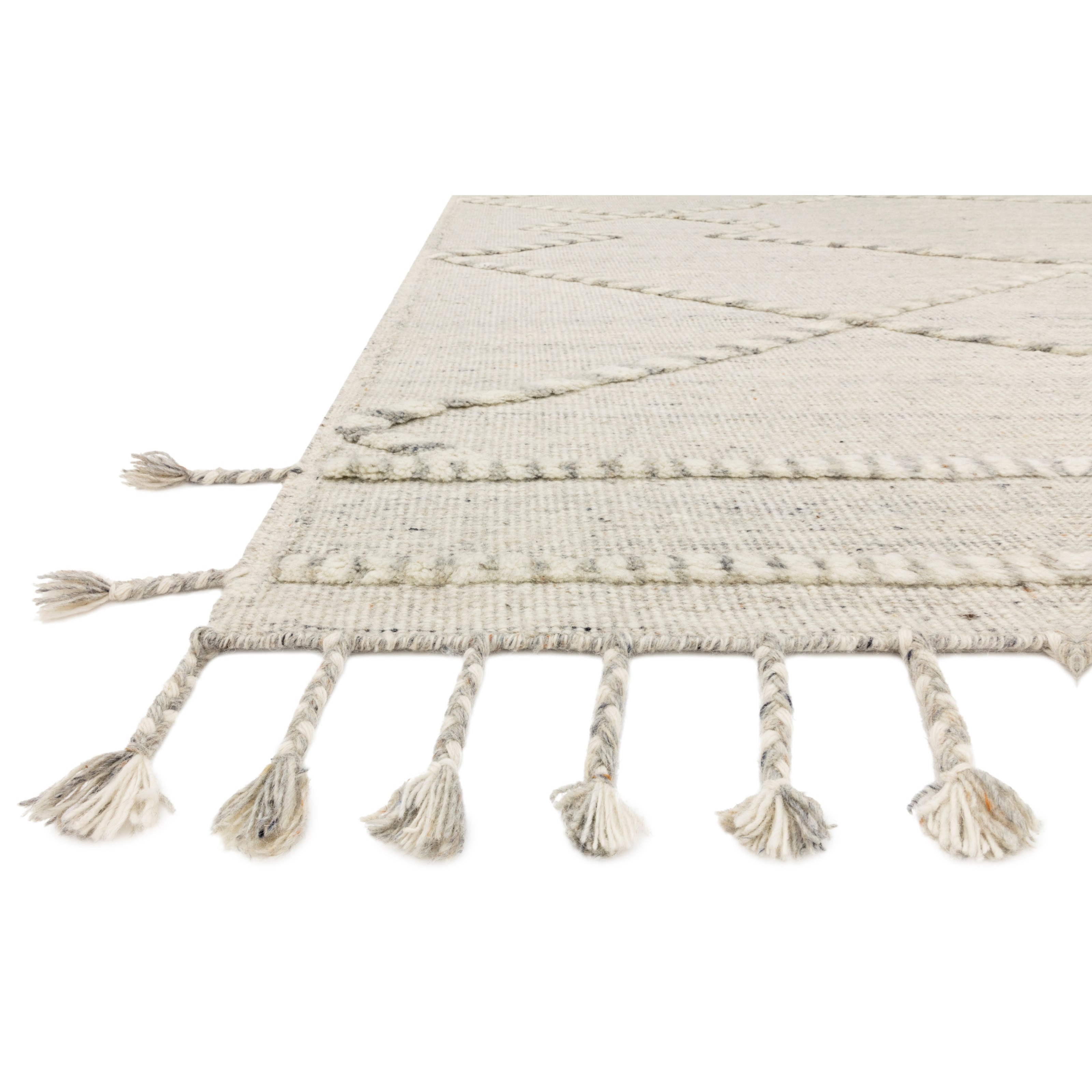 Loloi Rugs Iman 1'6" x 1'6"  Ivory / Lt. Grey Rug