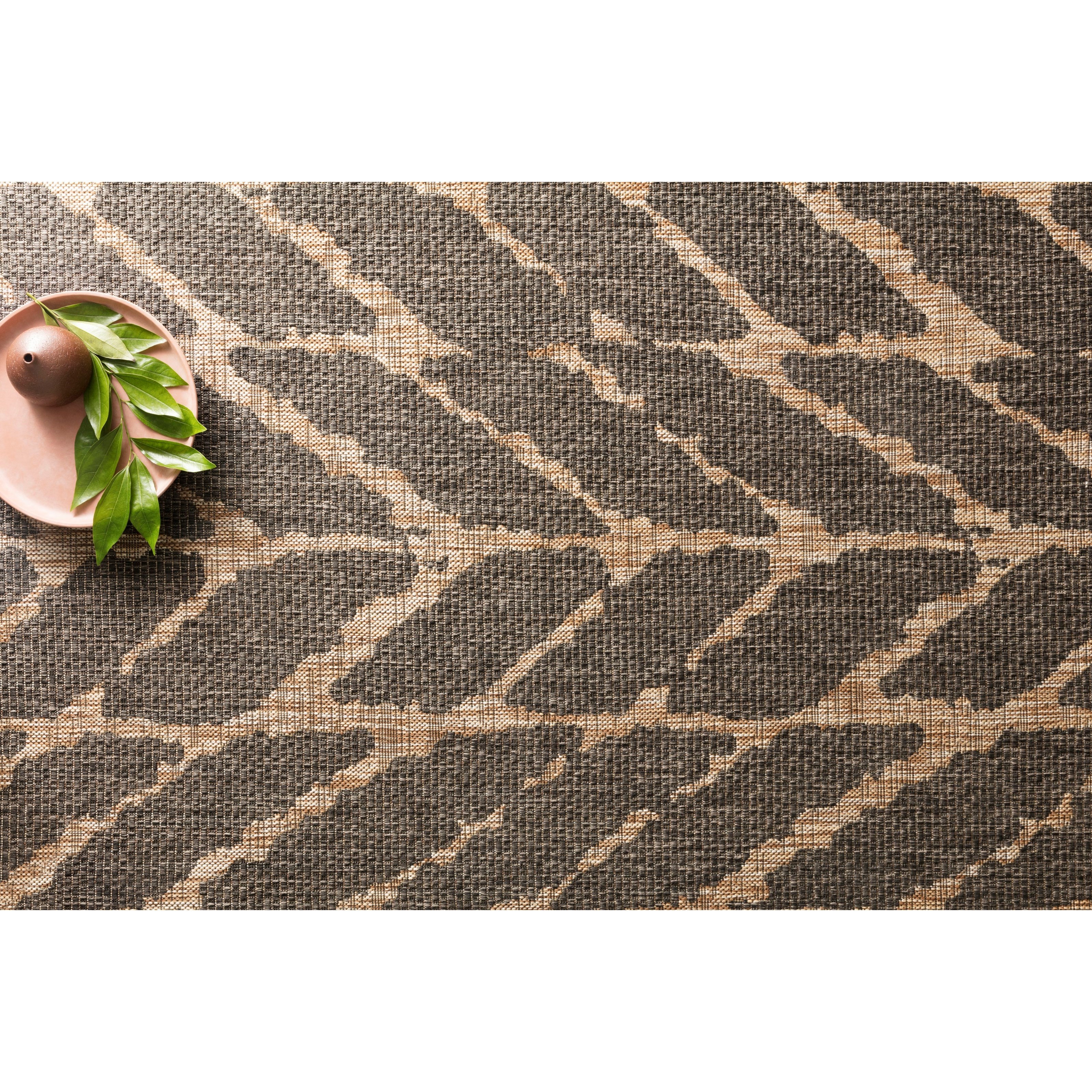 Loloi Rugs Isle 1'6" x 1'6"  Charcoal / Mocha Rug