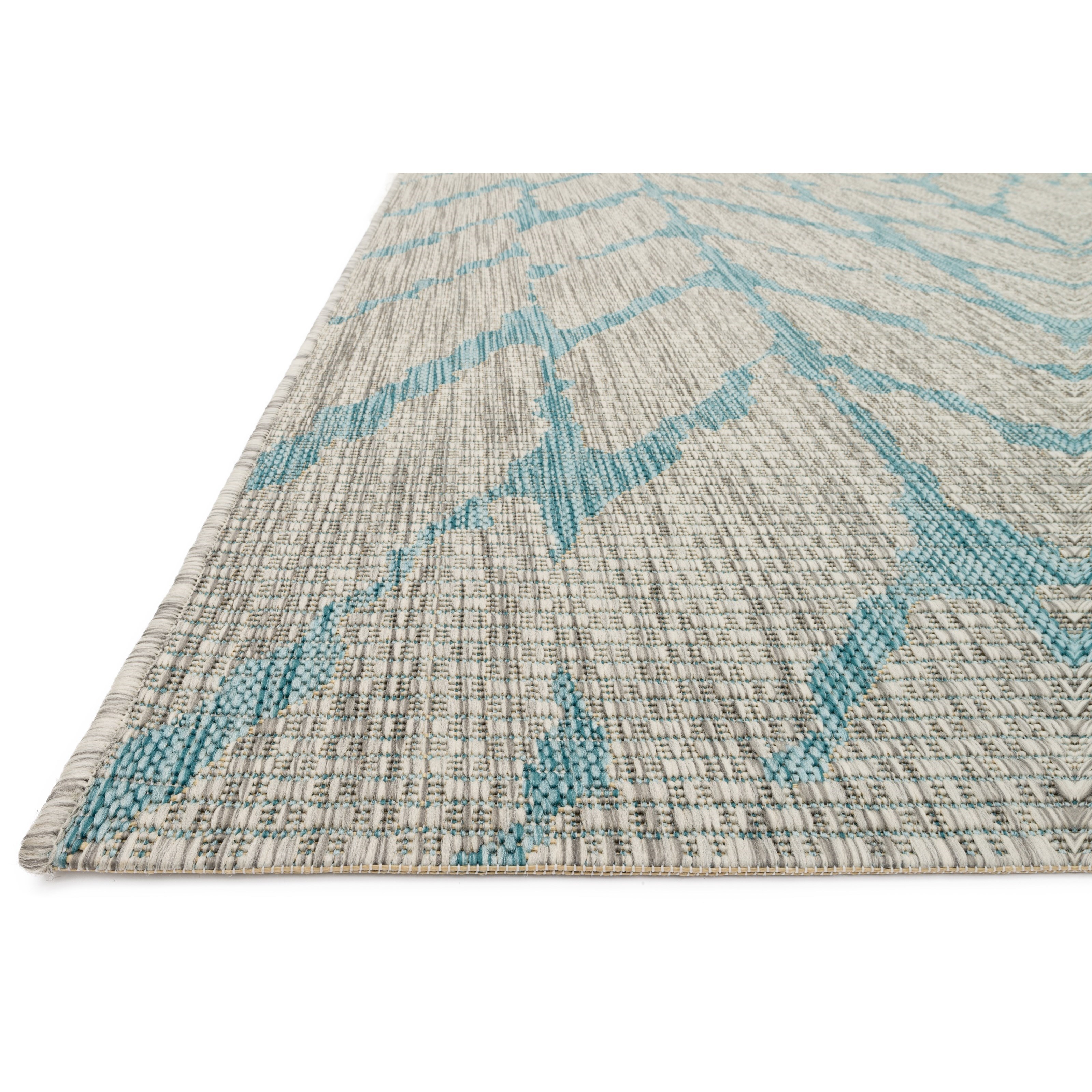 1'6" x 1'6"  Mist / Aqua Rug