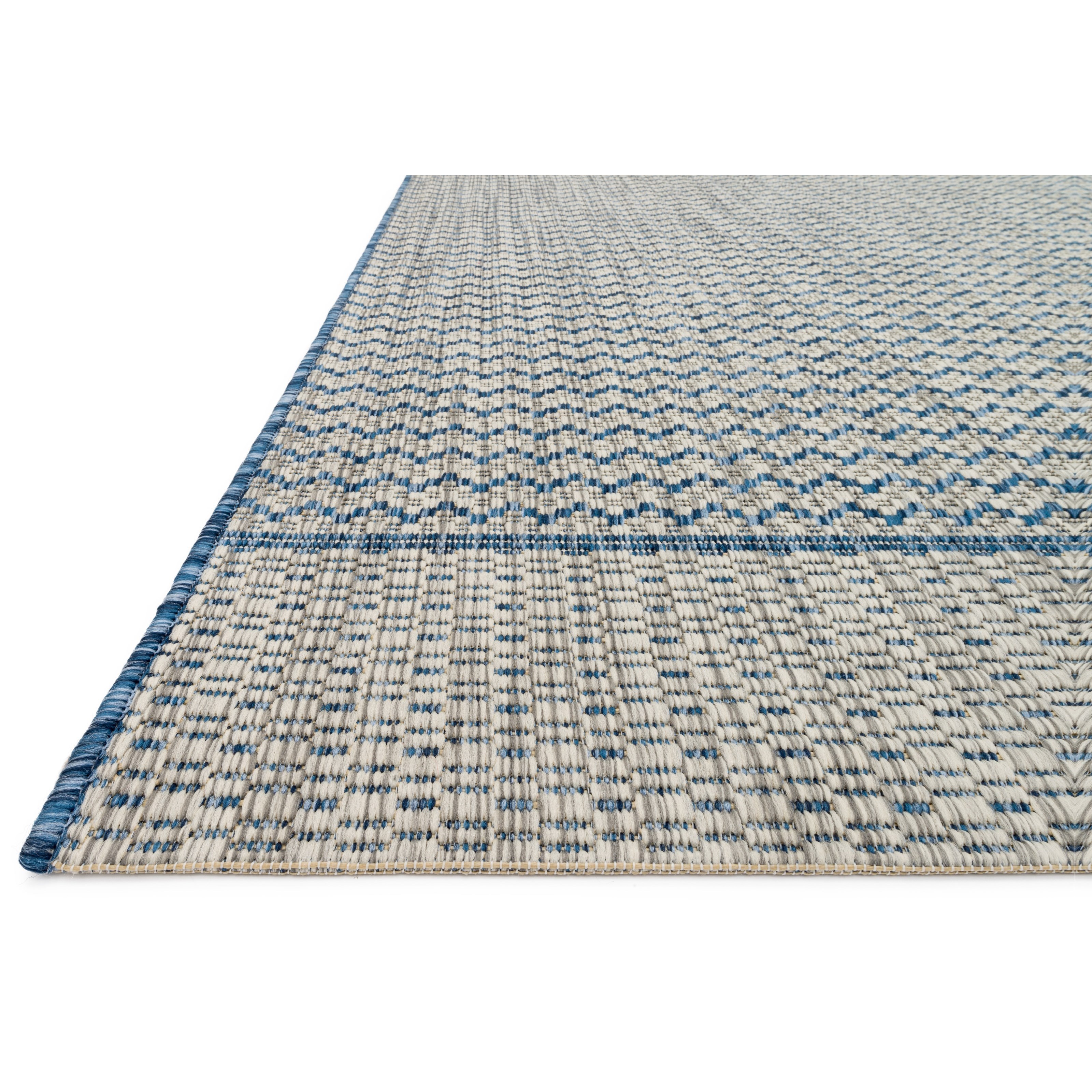 Loloi Rugs Isle 1'6" x 1'6"  Grey / Blue Rug