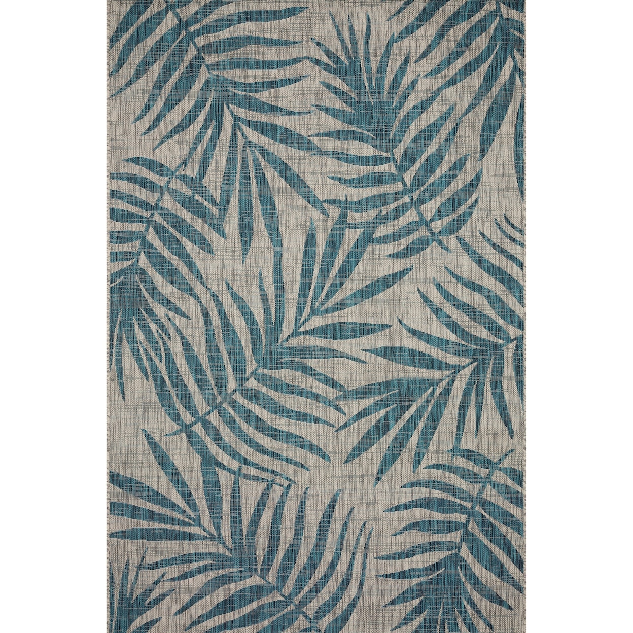 Reeds Rugs Isle 5'3" x 7'7" Grey / Aqua Rug