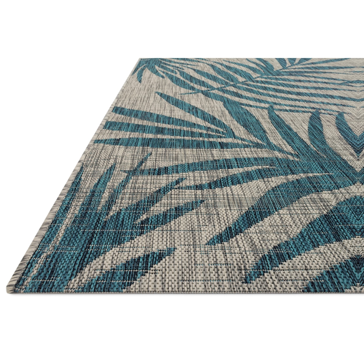 Reeds Rugs Isle 5'3" x 7'7" Grey / Aqua Rug