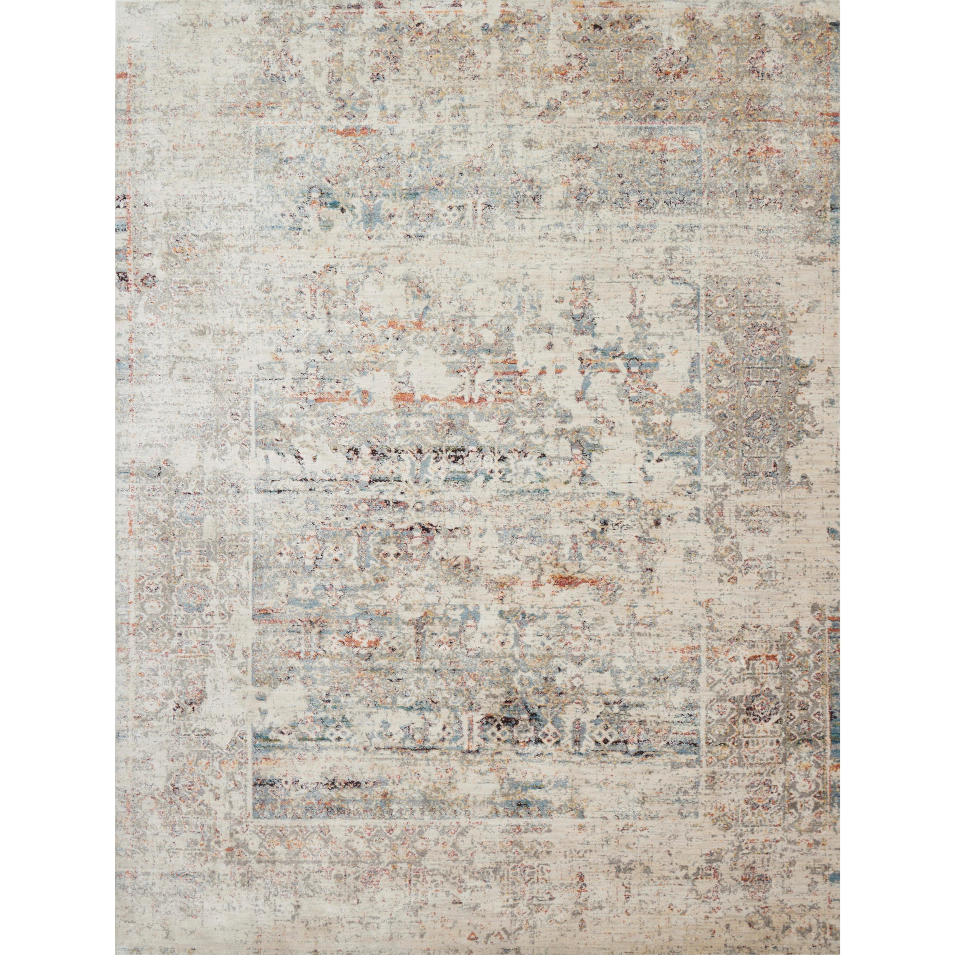Loloi Rugs Javari 1'6" x 1'6"  Ivory / Granite Rug