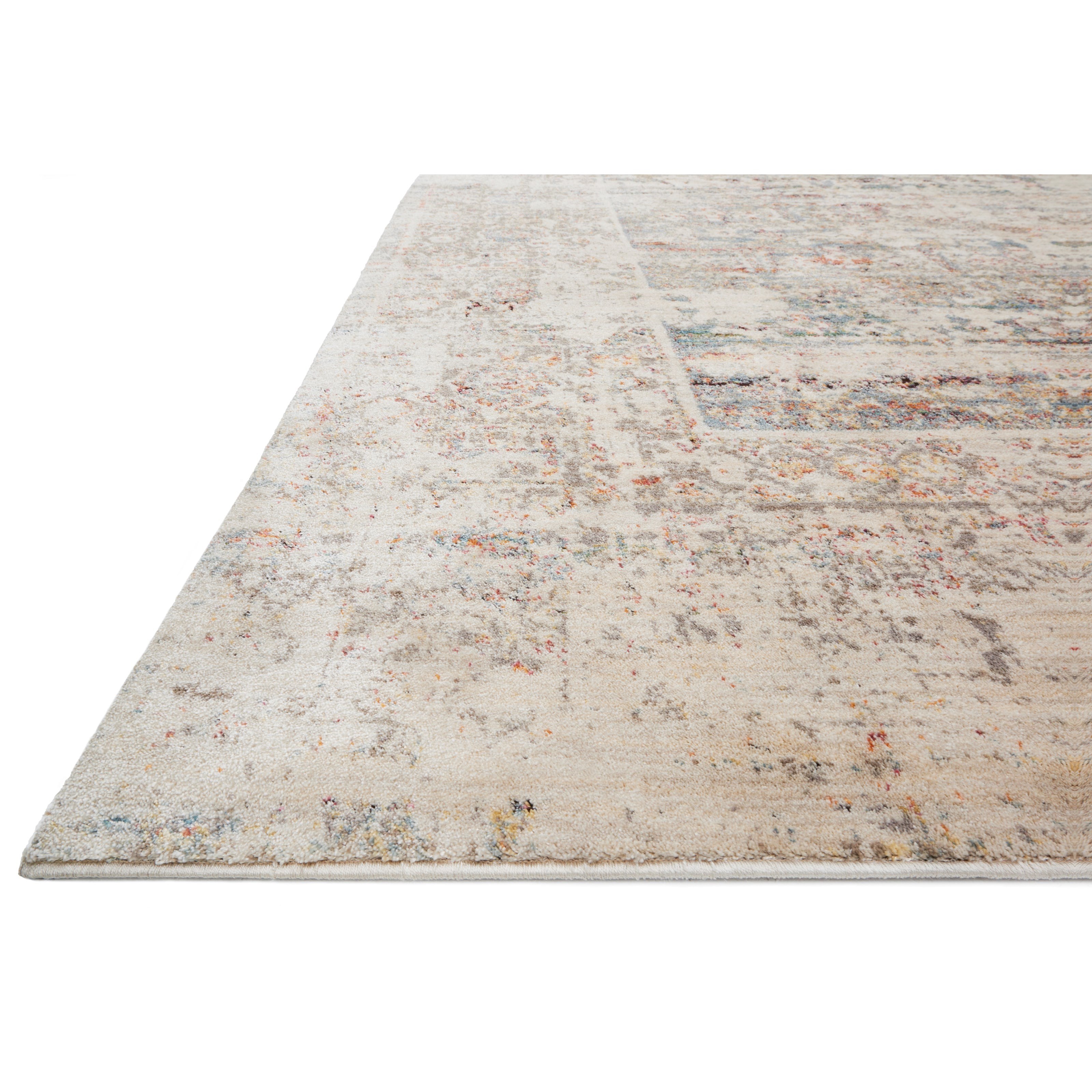 Loloi Rugs Javari 1'6" x 1'6"  Ivory / Granite Rug