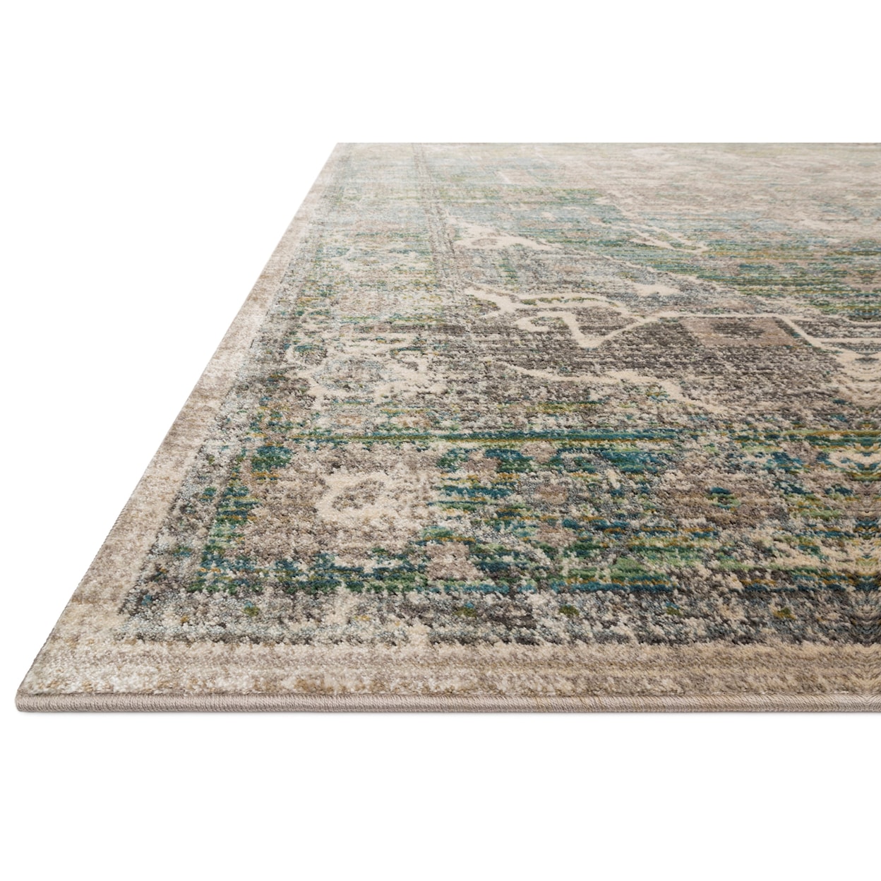 Loloi Rugs Javari 7'10" x 10' Grass / Ocean Rug