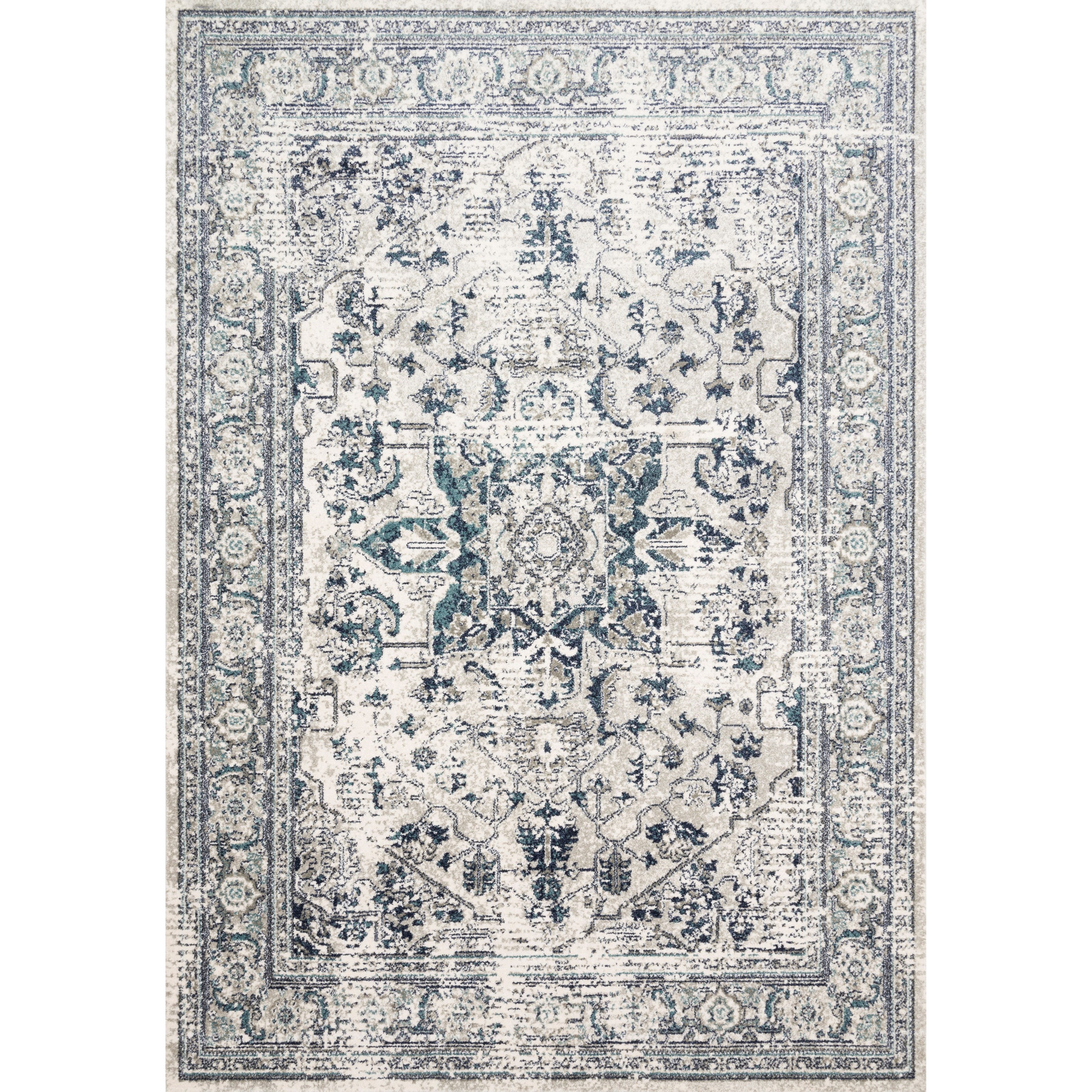 Loloi Rugs Joaquin 6'7" x 9'2" Lt. Green / Blue Rug