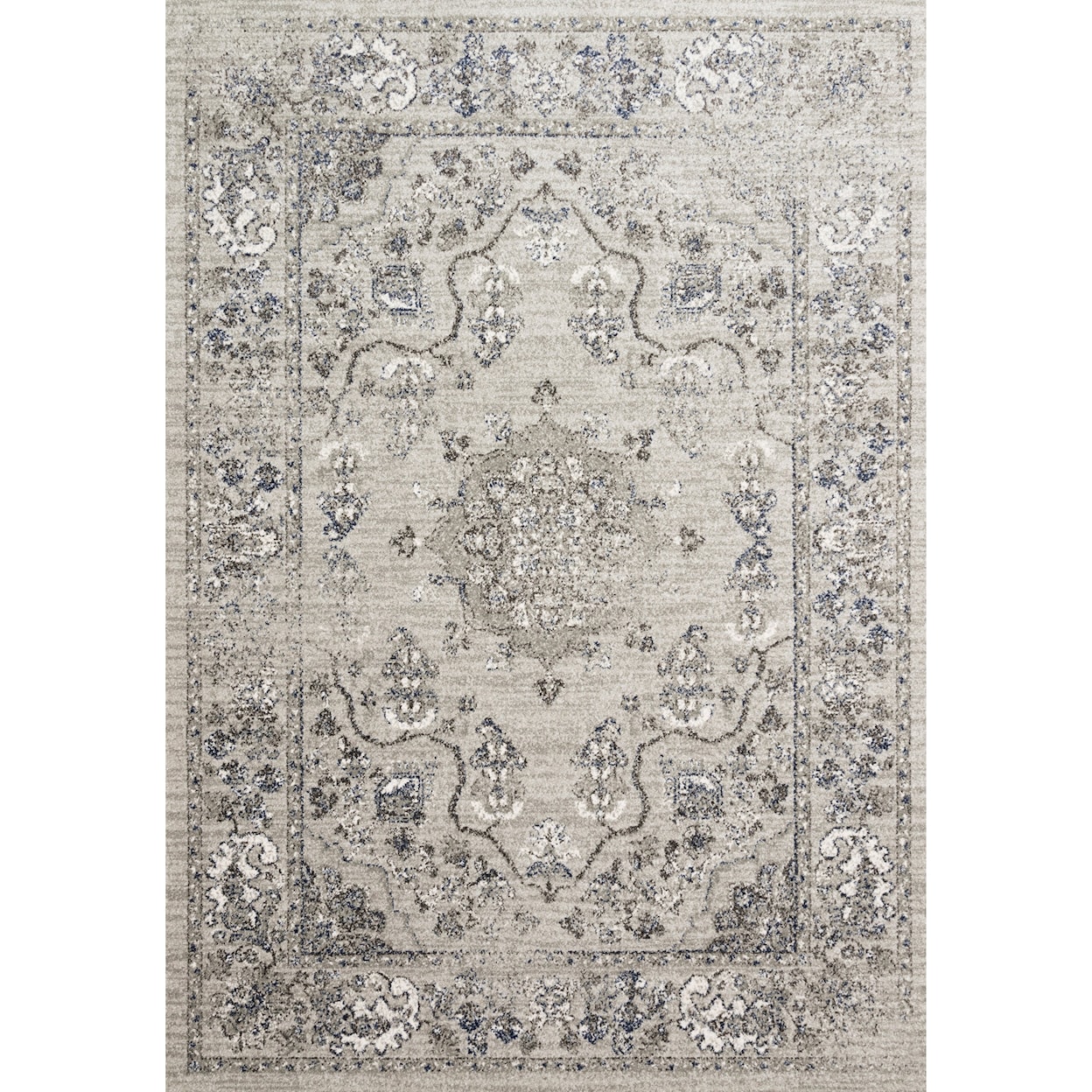 Reeds Rugs Joaquin 5'3" x 5'3" Round Dove / Grey Rug