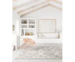 Loloi Rugs Joaquin 1'6" x 1'6" Ivory / Charcoal Rug