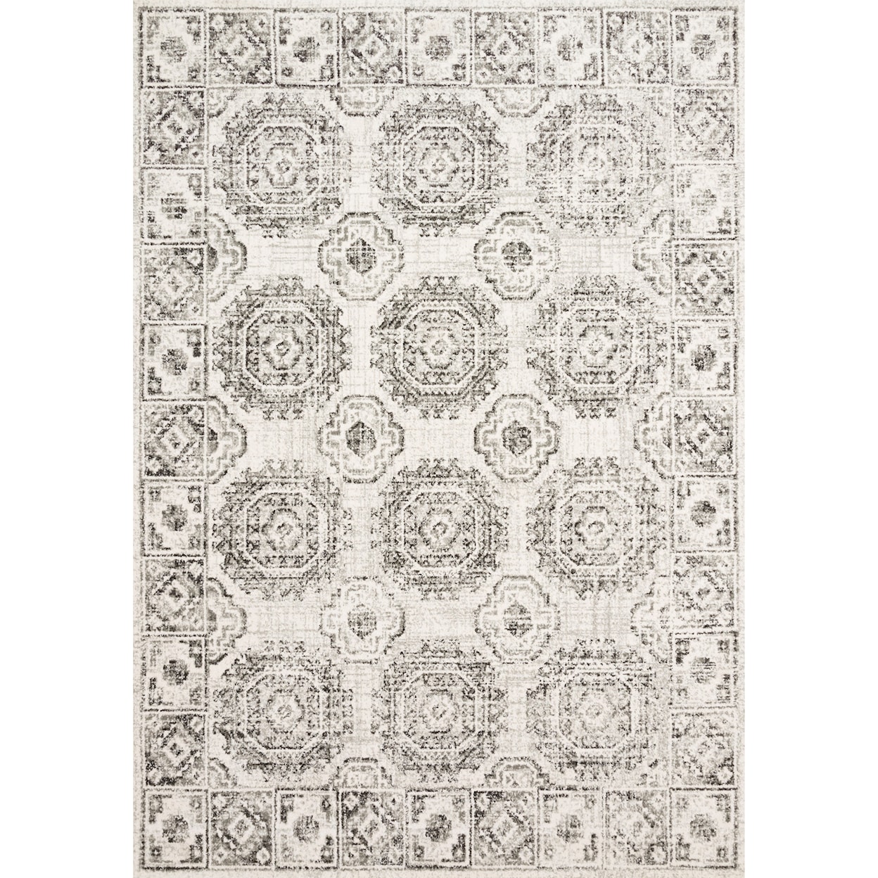 Loloi Rugs Joaquin 2'7" x 4' Ivory / Charcoal Rug