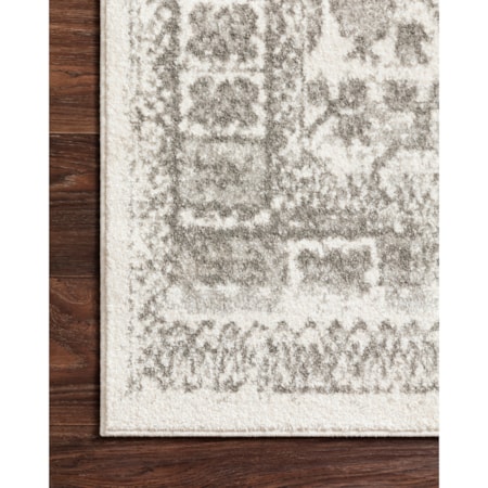 1'6" x 1'6"  Ivory / Grey Rug