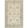 Reeds Rugs Julian 5'0" x 7'6" Ivory / Spa Rug