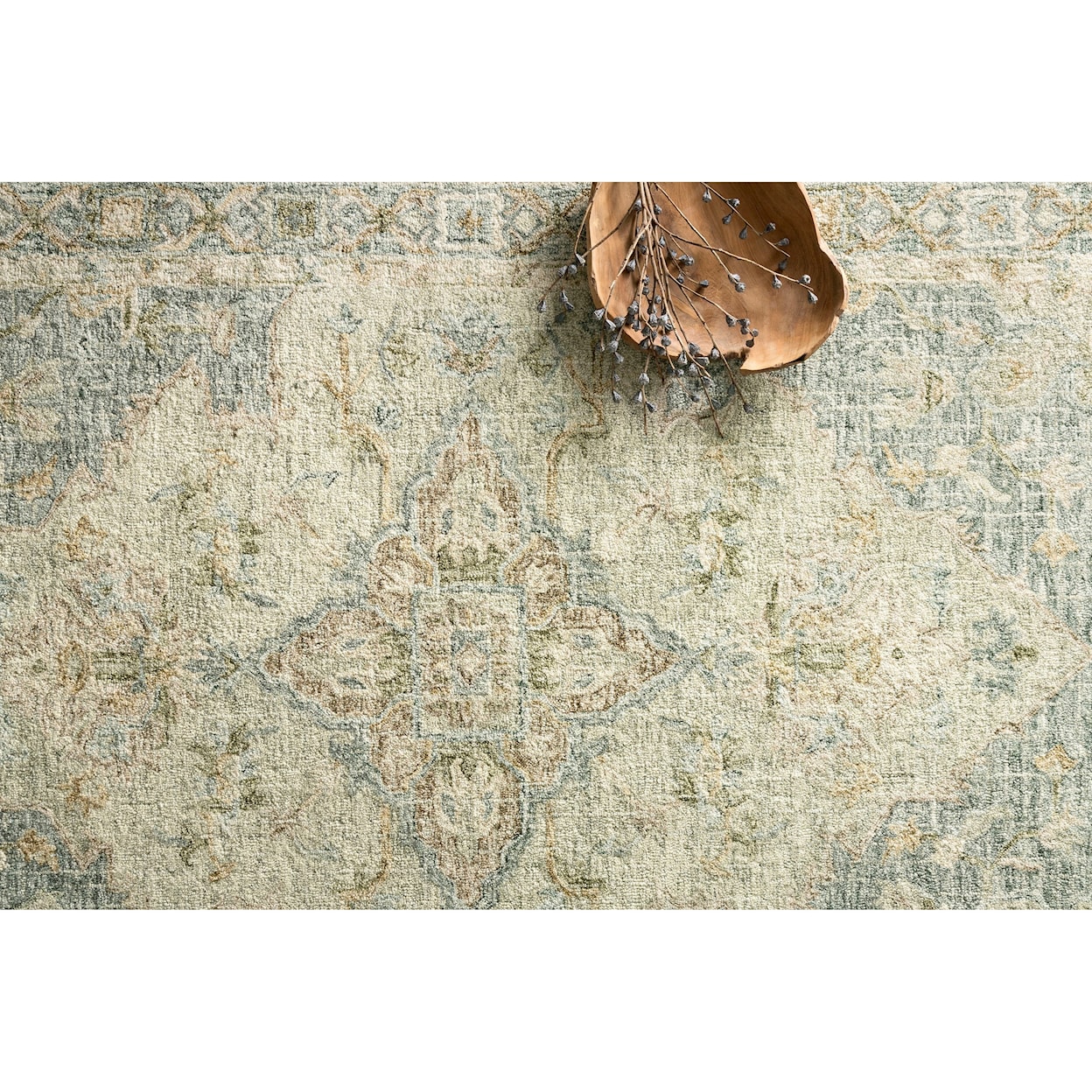 Reeds Rugs Julian 1'6" x 1'6"  Seafoam Green / Spa Rug