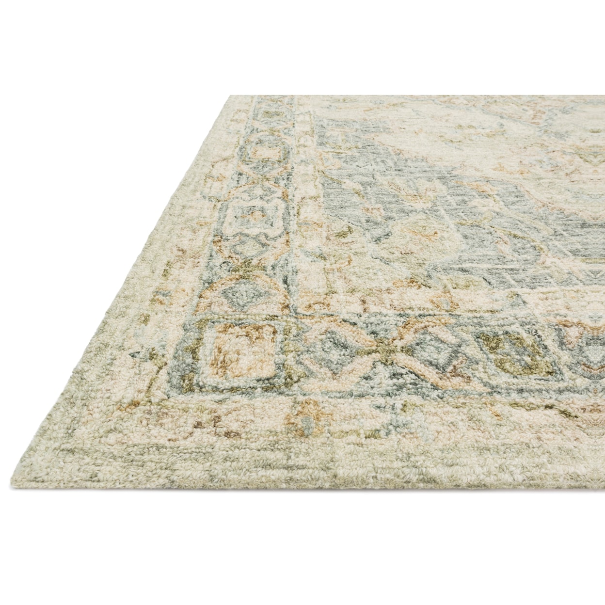 Reeds Rugs Julian 1'6" x 1'6"  Seafoam Green / Spa Rug