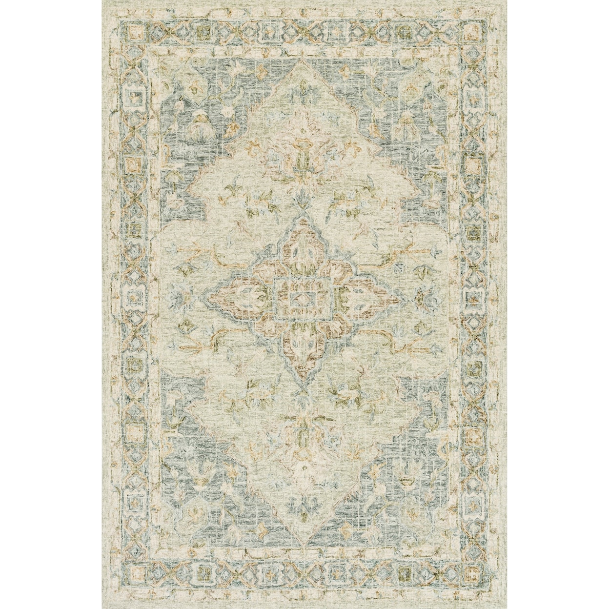 Loloi Rugs Julian 2'6" x 7'6" Seafoam Green / Spa Rug