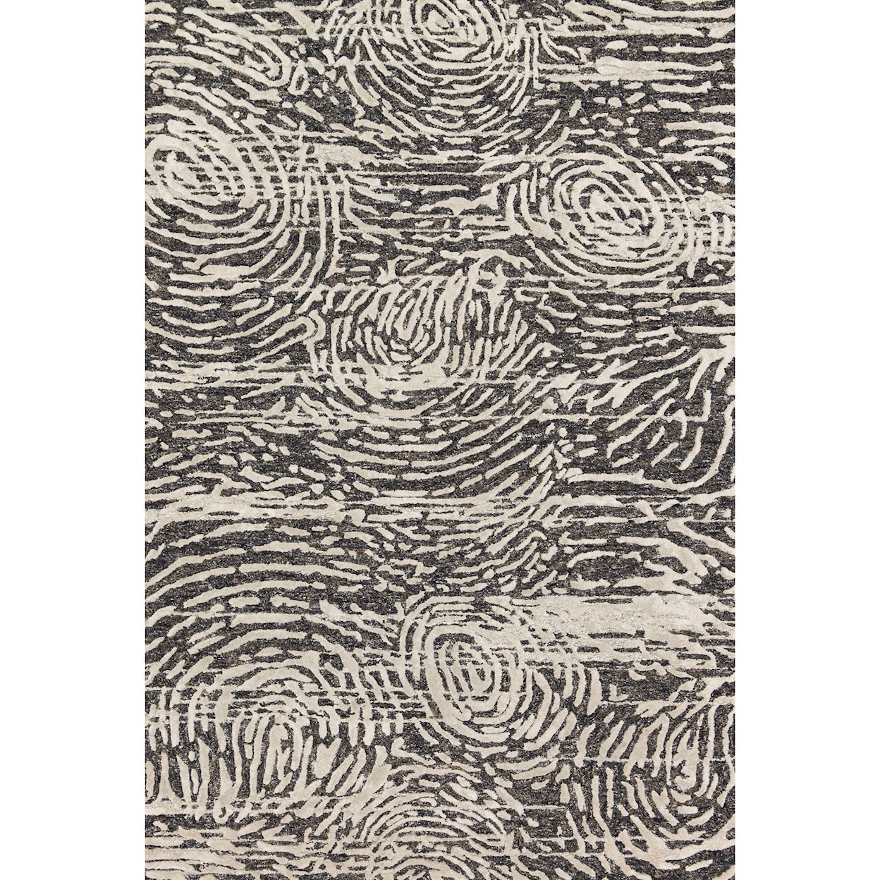 Reeds Rugs Juneau 1'6" x 1'6"  Charcoal / Silver Rug