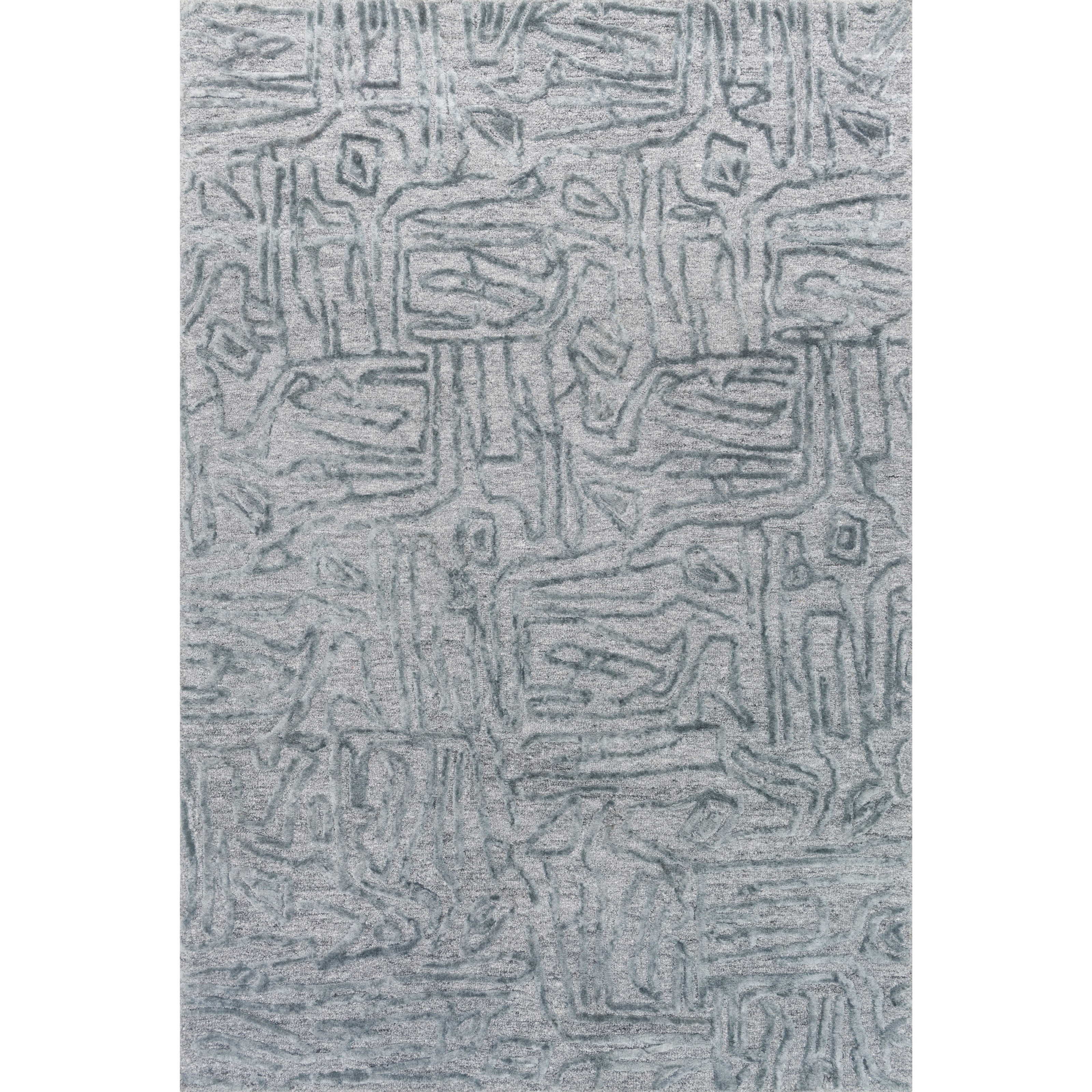 Loloi Rugs Juneau 5'0" x 7'6" Lt. Blue / Lt. Blue Rug