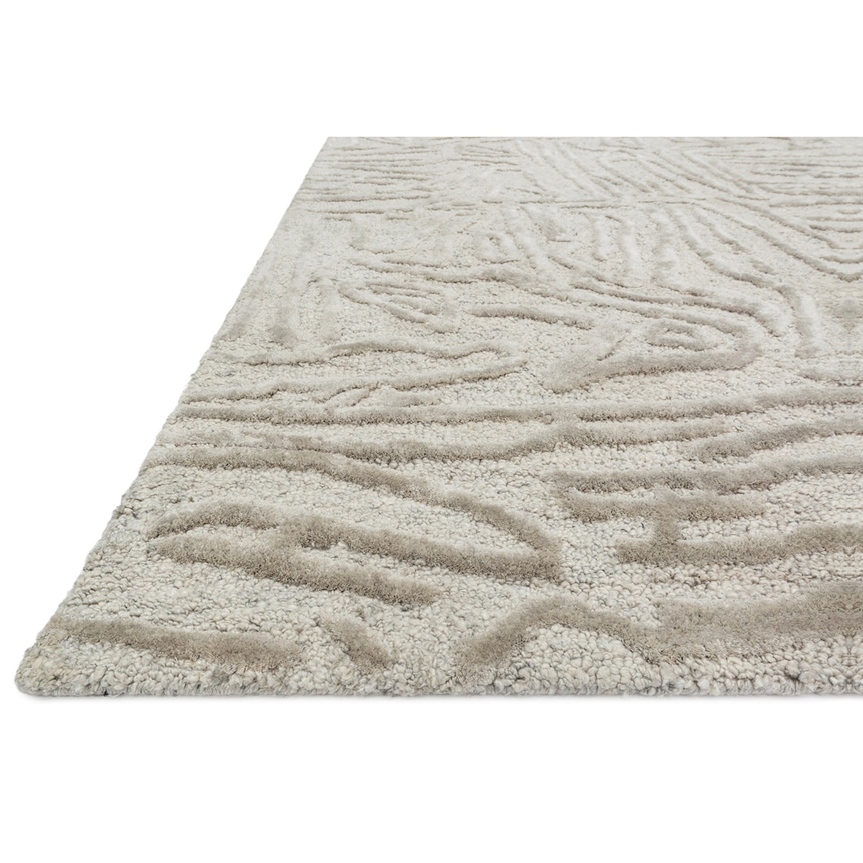 Reeds Rugs Juneau 1'6" x 1'6"  Silver / Silver Rug