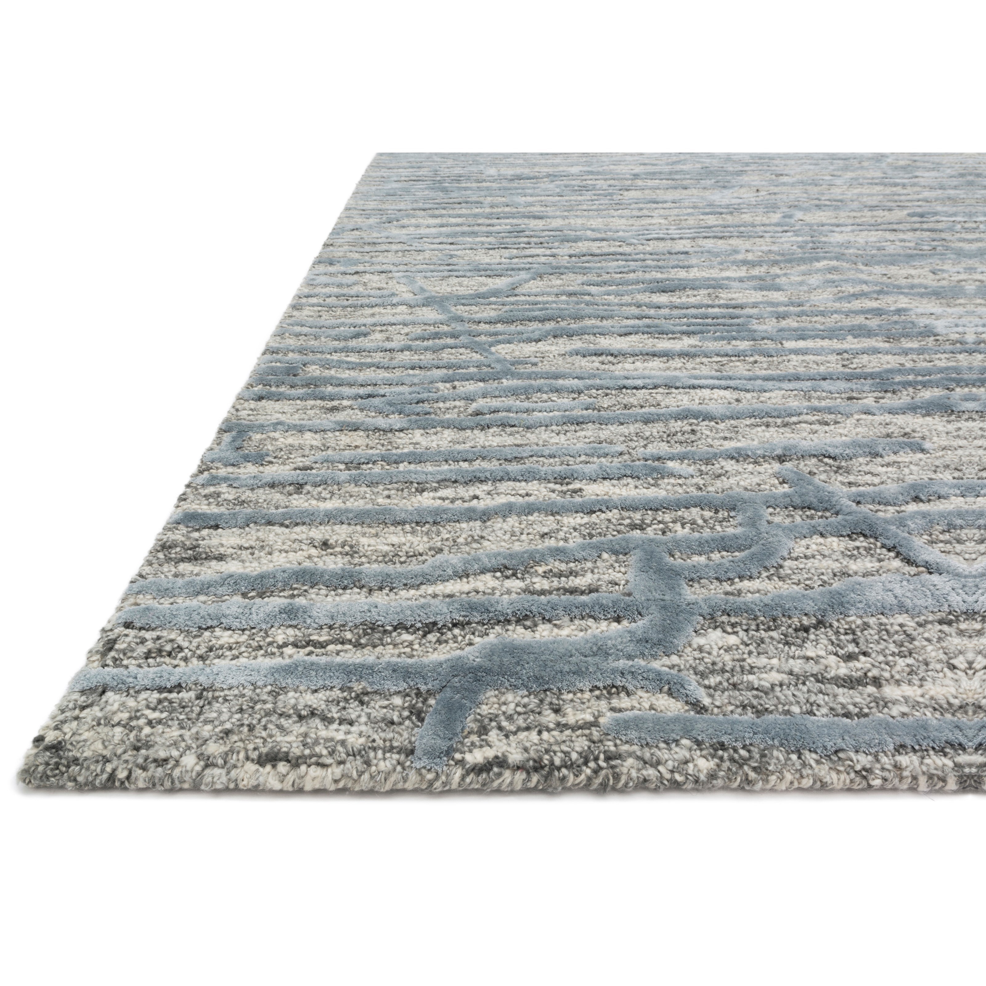 Loloi Rugs Juneau 1'6" x 1'6"  Grey / Blue Rug