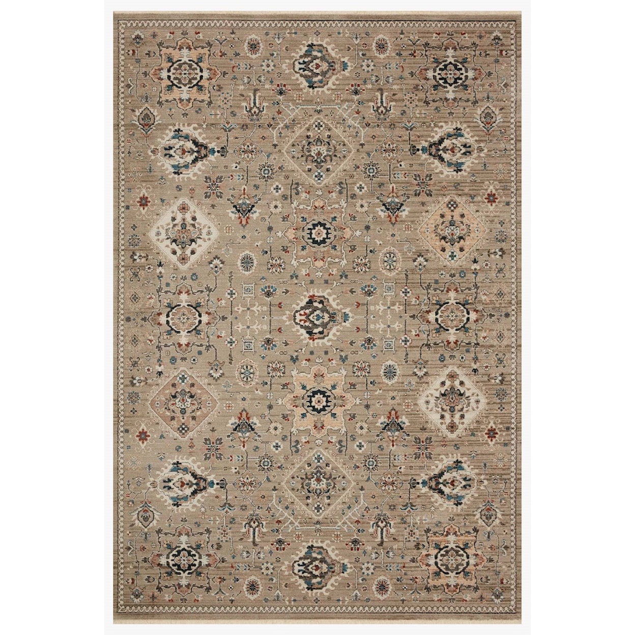 Reeds Rugs Leigh 2'7" x 10'10" Dove / Multi Rug
