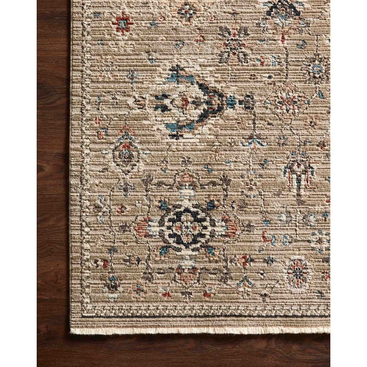 Loloi Rugs Leigh 6'7" x 9'6" Dove / Multi Rug