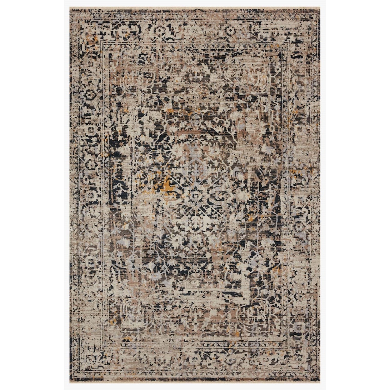 Reeds Rugs Leigh 18" x 18"  Charcoal / Taupe Rug