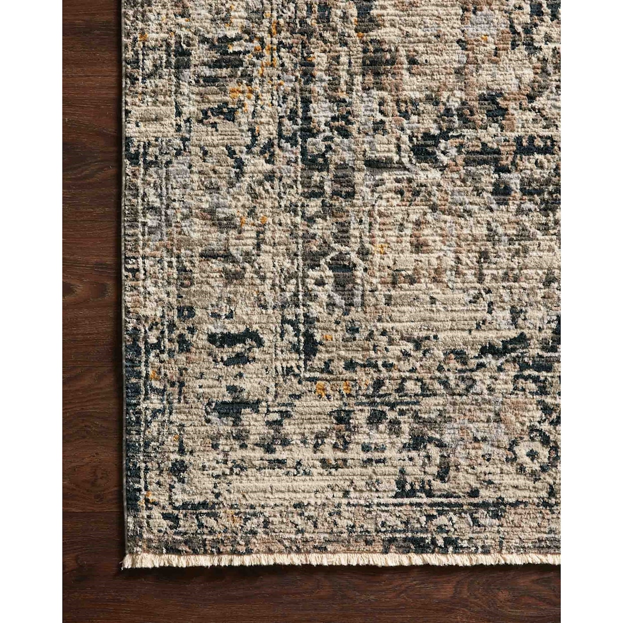 Reeds Rugs Leigh 18" x 18"  Charcoal / Taupe Rug