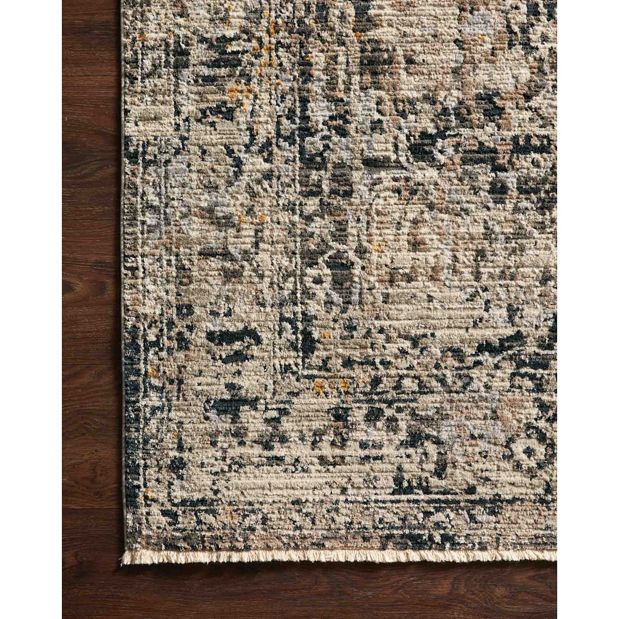 Reeds Rugs Leigh 2'7" x 7'8" Charcoal / Taupe Rug