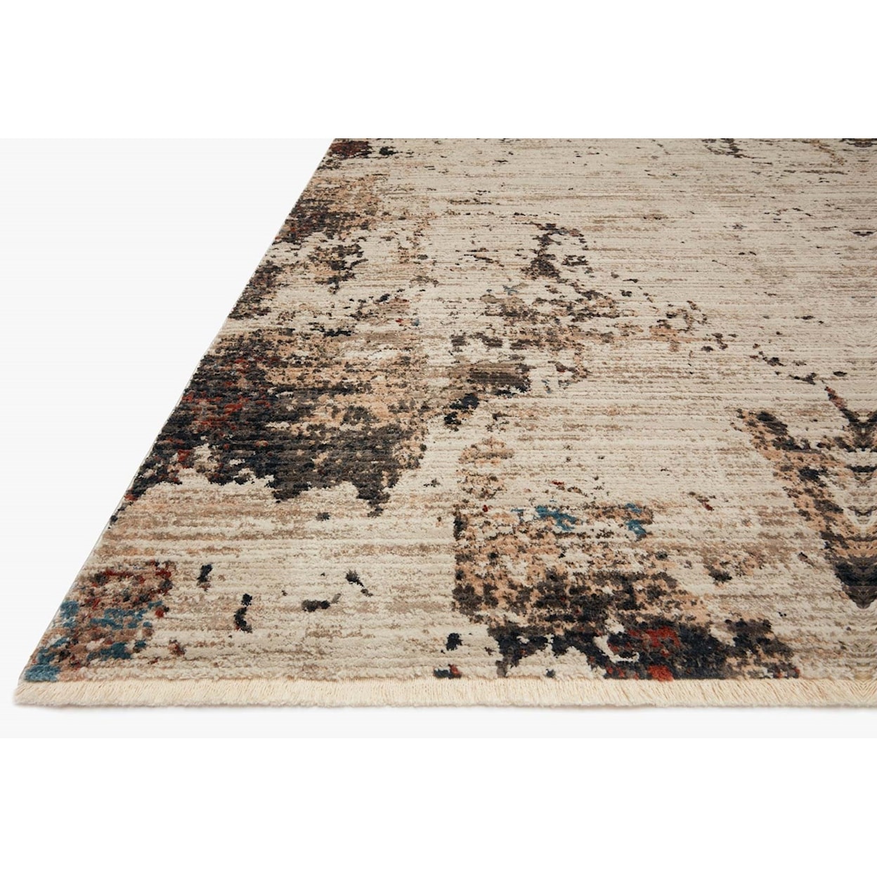 Loloi Rugs Leigh 18" x 18"  Ivory / Charcoal Rug