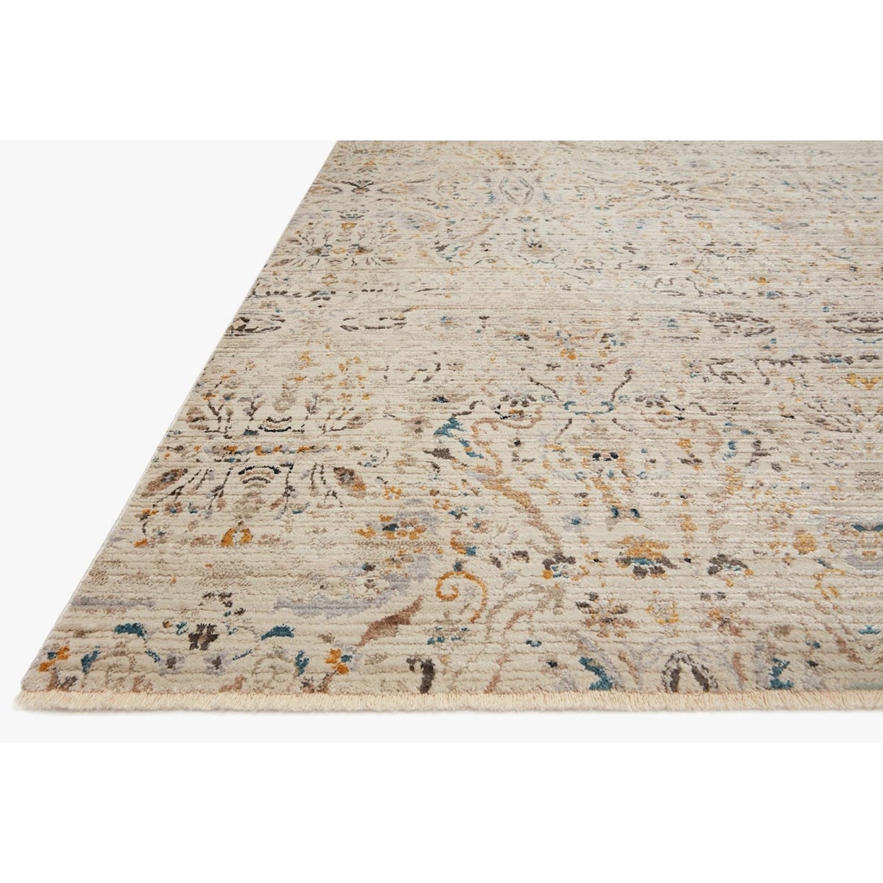 Loloi Rugs Leigh 18" x 18"  Ivory / Straw Rug