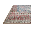 Reeds Rugs Loren 1'6" x 1'6"  Blue / Brick Rug