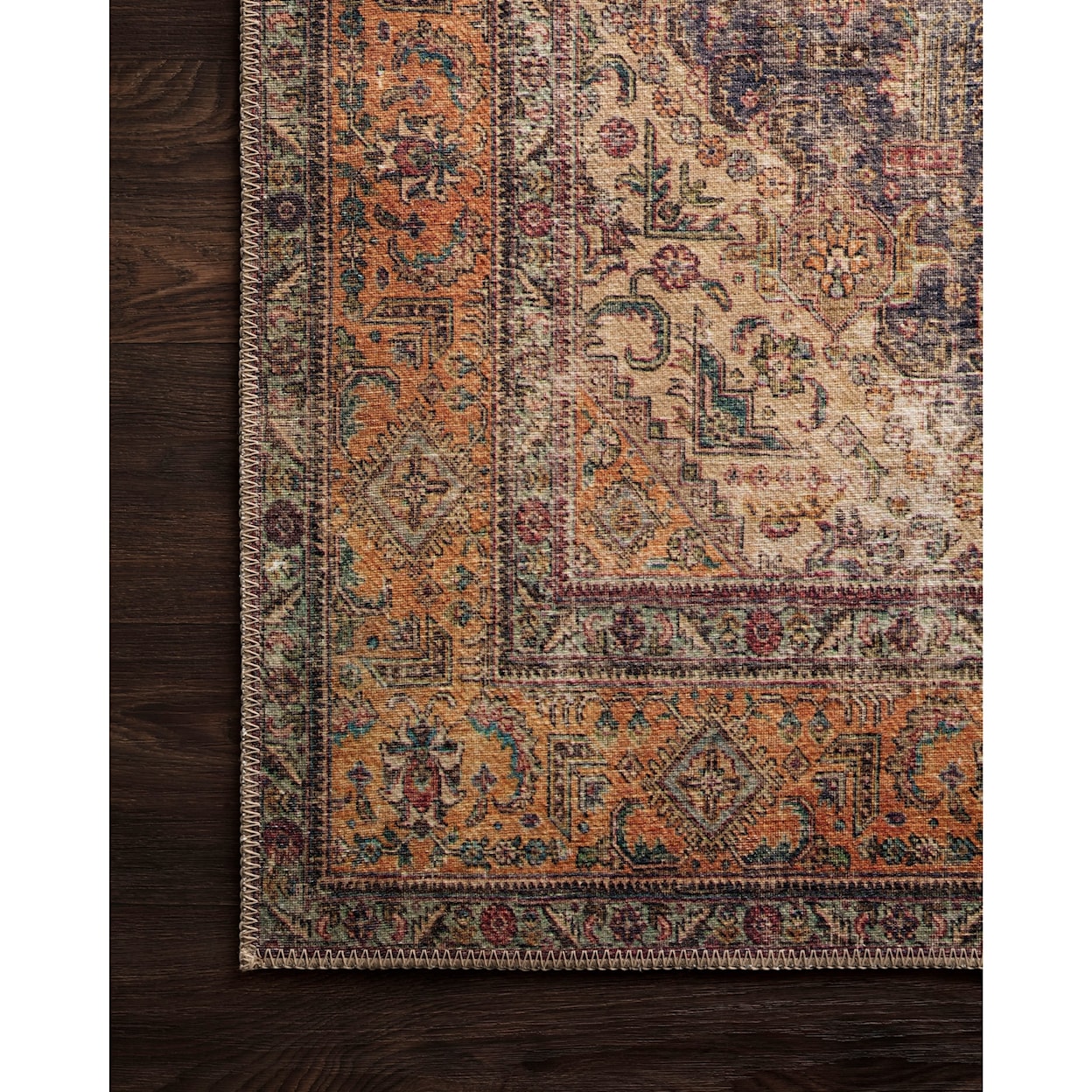 Reeds Rugs Loren 1'6" x 1'6"  Plum / Multi Rug