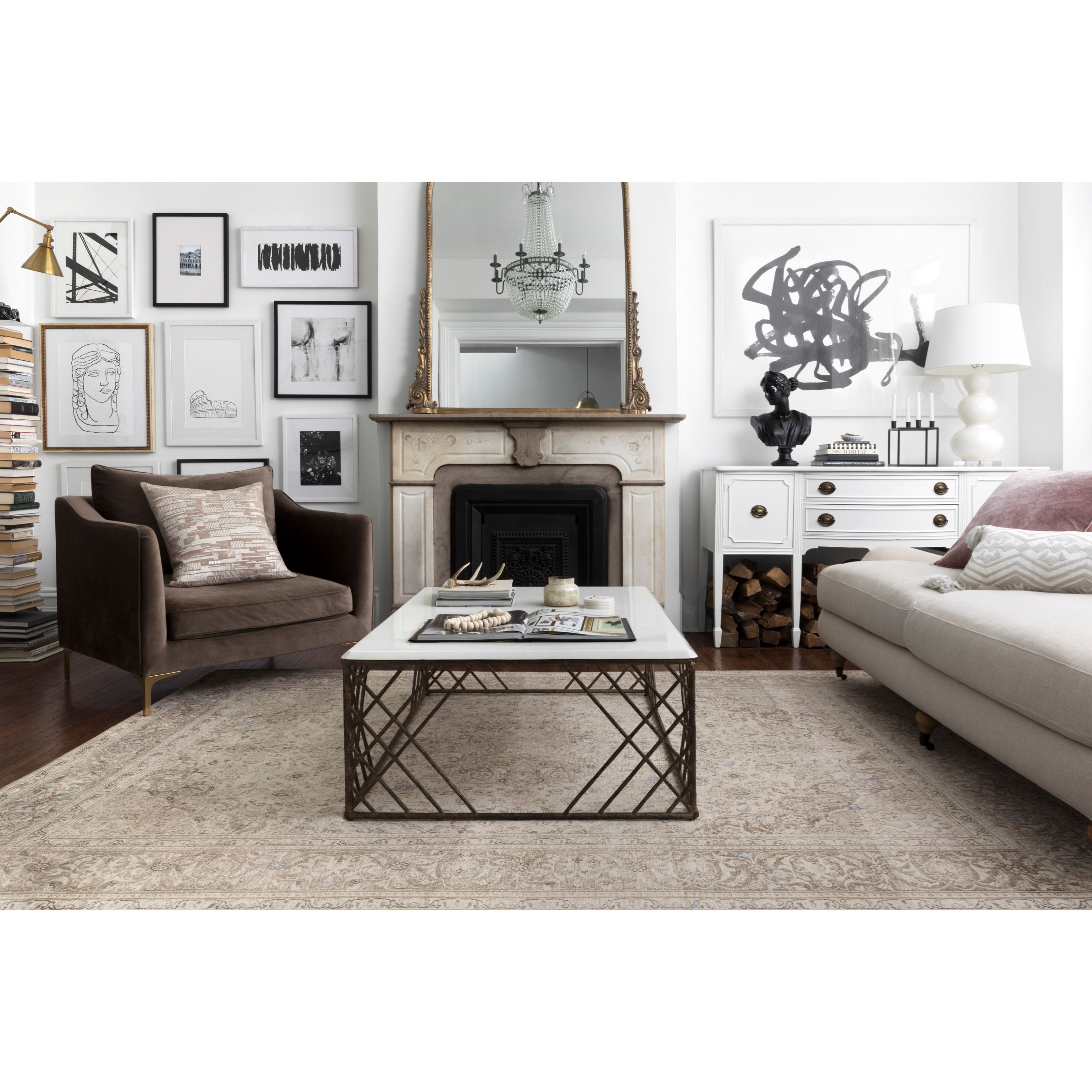 Loloi Rugs Loren 1'6" x 1'6"  Sand / Taupe Rug