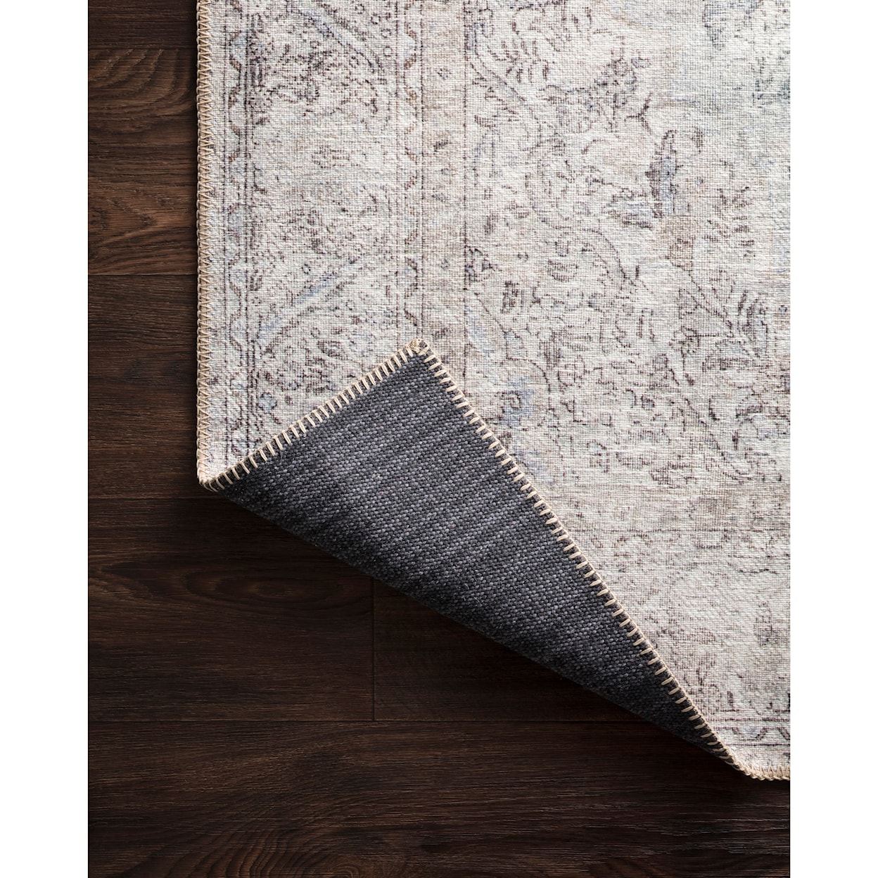 Loloi Rugs Loren 1'6" x 1'6"  Silver / Slate Rug