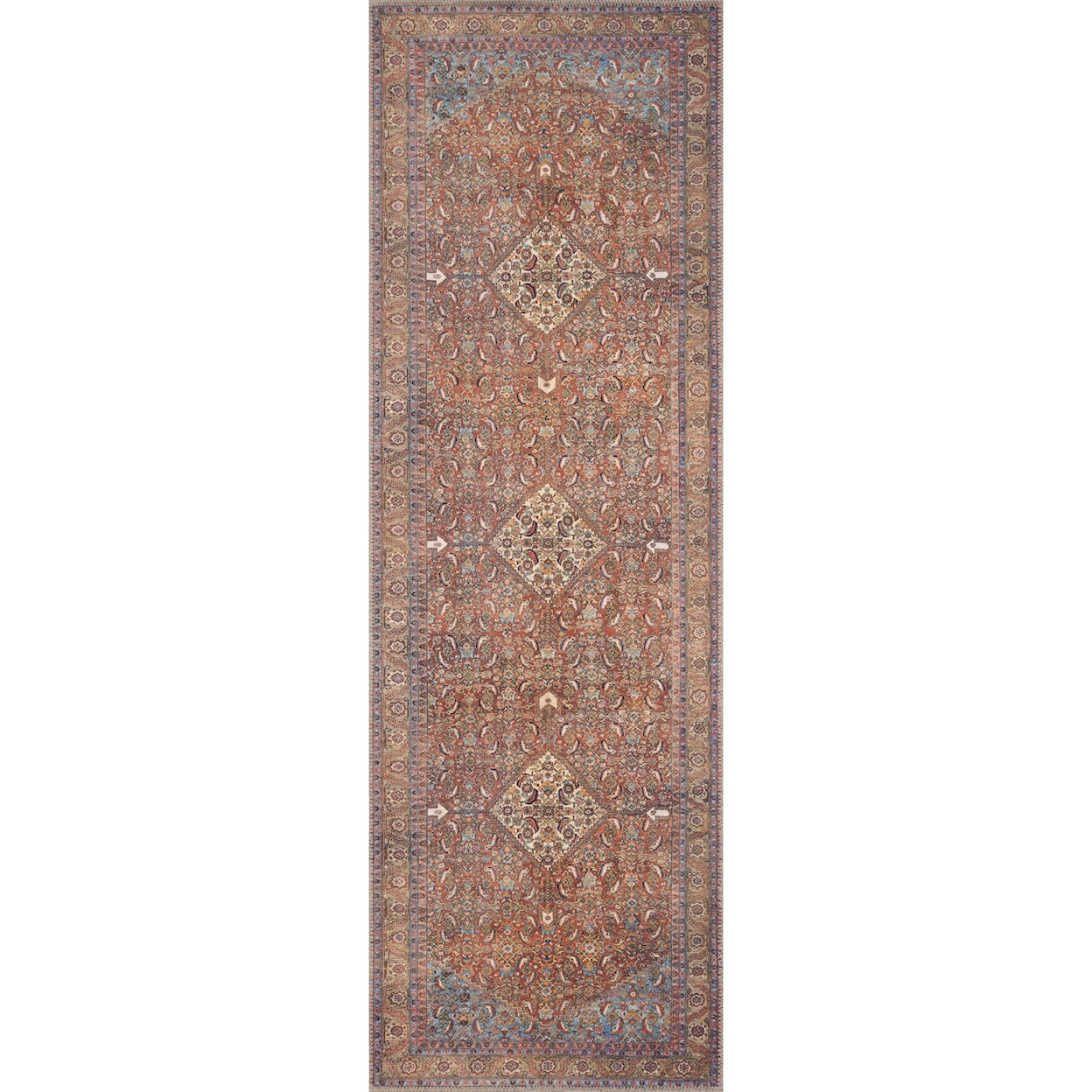 Loloi Rugs Loren 1'6" x 1'6"  Red / Multi Rug