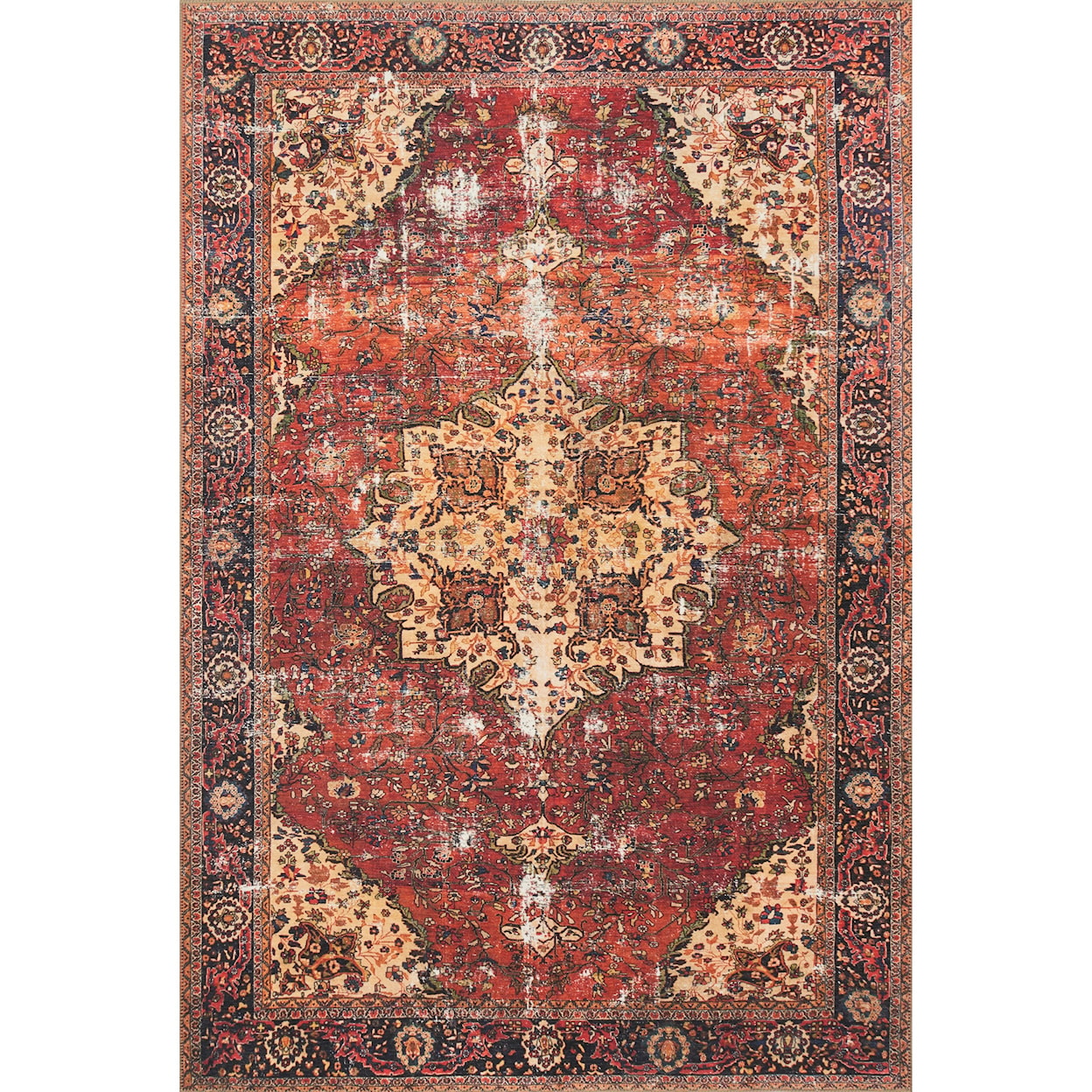 Loloi Rugs Loren 8'4" x 11'6" Red / Navy Rug