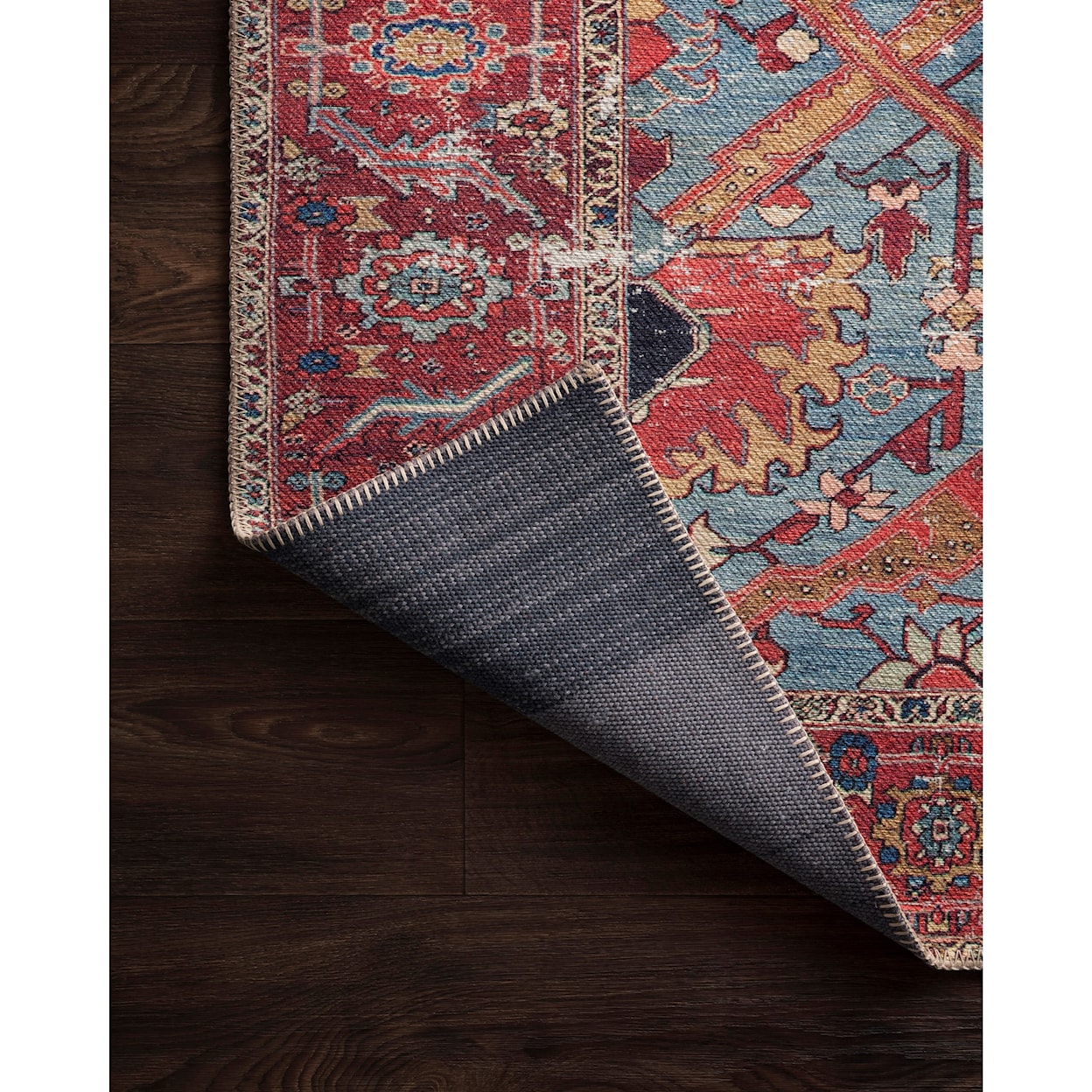 Loloi Rugs Loren 8'4" x 11'6" Blue / Red Rug