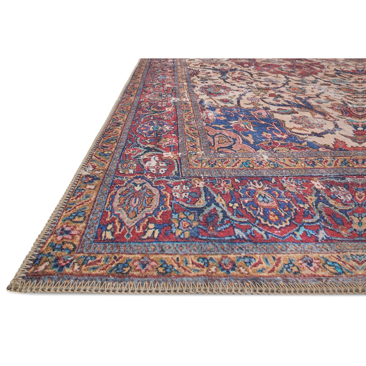 Loloi Rugs Loren 1'6" x 1'6"  Sand / Multi Rug