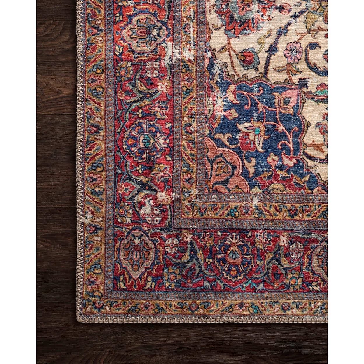 Loloi Rugs Loren 1'6" x 1'6"  Sand / Multi Rug